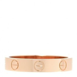 18K Pink Gold 3.5mm LOVE Wedding Band Ring 52 SIZE 6